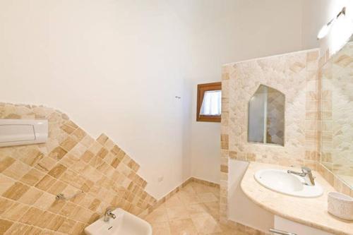 Ванная комната в Il Fiordo con favolosa vista mare