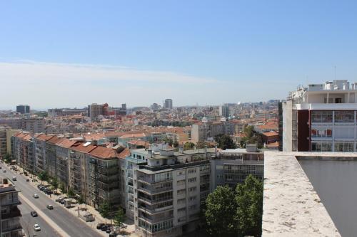 a view of a city from a building at Quad Avenue in Lisbon