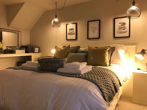 Ένα ή περισσότερα κρεβάτια σε δωμάτιο στο Pen y Bryn