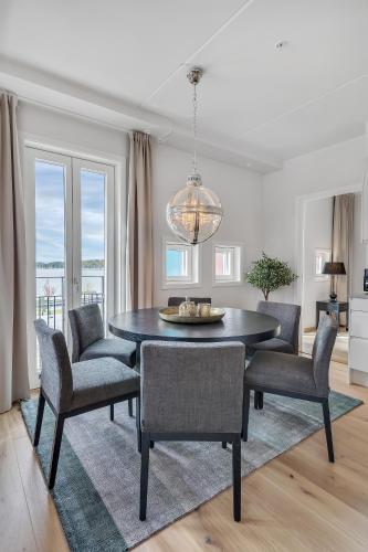 Ruang duduk di Wright Apartments - Sørenga