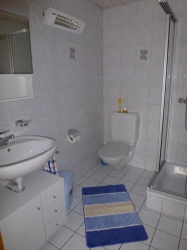 Koupelna v ubytování Haus Abendberg