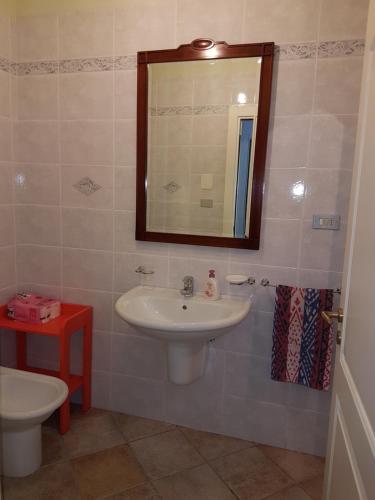 Koupelna v ubytování B&B Verardo