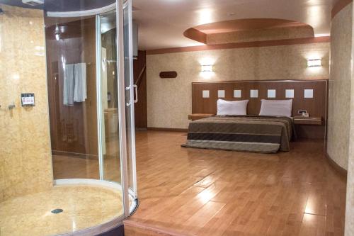 Koupelna v ubytování Autohotel Ilussion