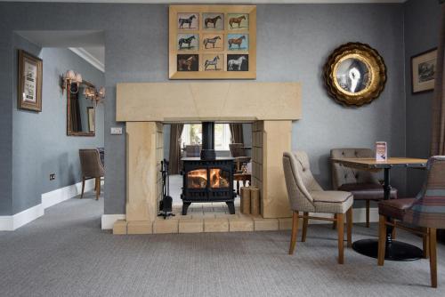 A seating area at The Dunstanburgh Castle Hotel 