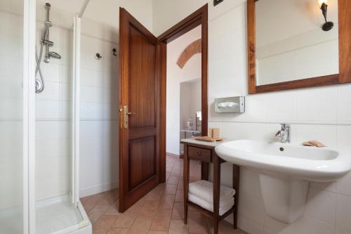 Koupelna v ubytování Agriturismo La Collina