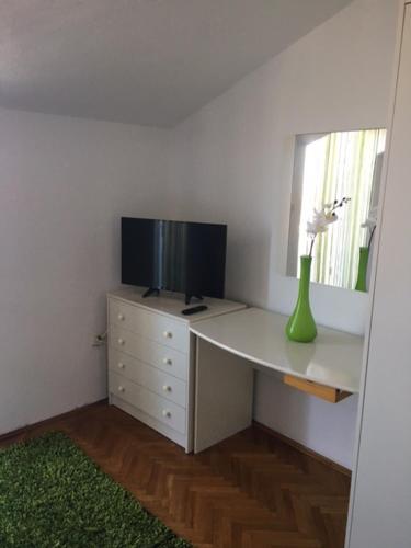 En TV eller et underholdningssystem på Apartment Zelenčić