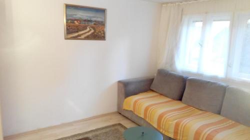 a living room with a couch and a window at Apartment Danijela in Vršac