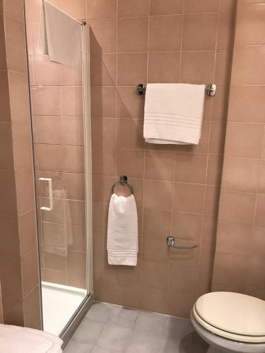 Koupelna v ubytování NovaHotel