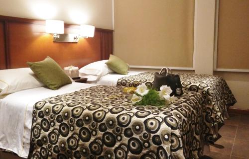 Hotel Irunにあるベッド