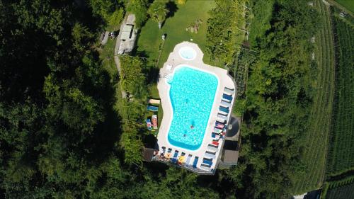 A bird's-eye view of Hotel Tannhof