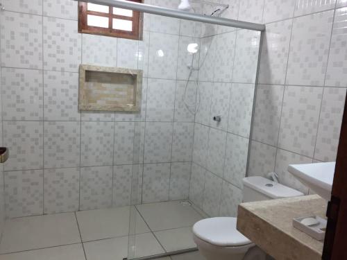 Kylpyhuone majoituspaikassa Casa Pitaya