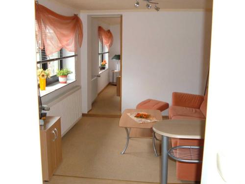 Ruang duduk di Ferienwohnung
