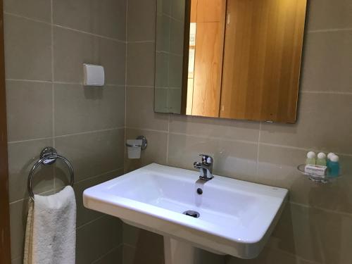 Koupelna v ubytování Hotel AL KARMEL