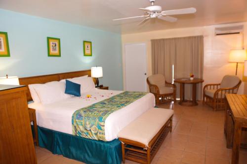 Vuode tai vuoteita majoituspaikassa Anegada Reef Hotel