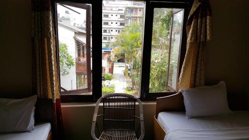 Posezení v ubytování Nepali Cottage Guest House
