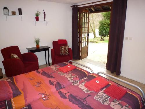 Postel nebo postele na pokoji v ubytování Chalet du Montal