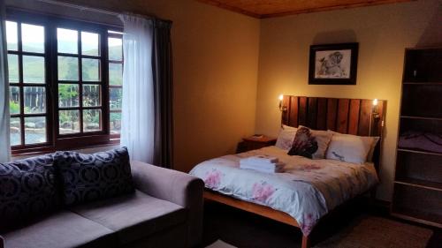 Postel nebo postele na pokoji v ubytování Alpine Swift Trails