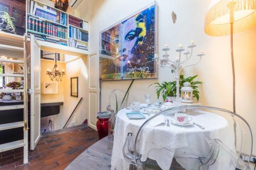 B&B dei Papi Boutique Hotelにあるベッド