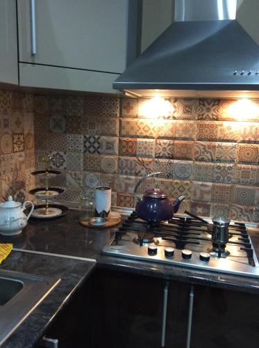 Una cocina o cocineta en Kobuleti Apartment