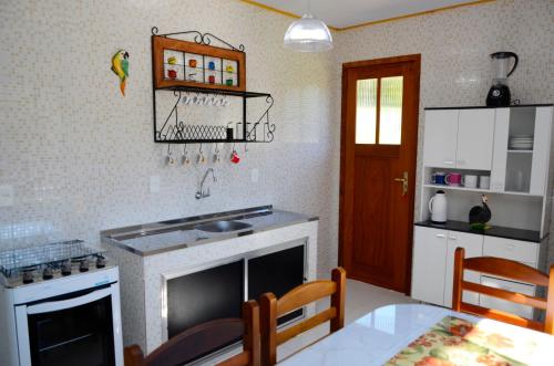 Dapur atau dapur kecil di Pousada Sabor da Serra