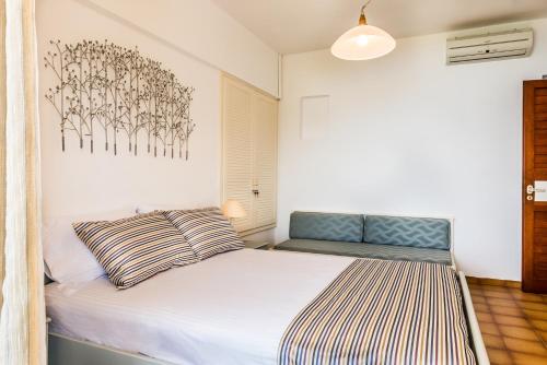 Кровать или кровати в номере Alianthos Villa