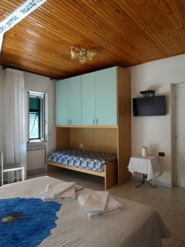 Cama o camas de una habitación en Affittacamere Graziella