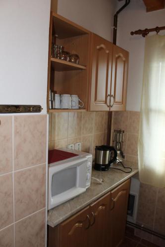 Köök või kööginurk majutusasutuses Chata Hájik Podhajska