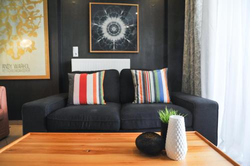 Ruang duduk di Agrinio ART Suites