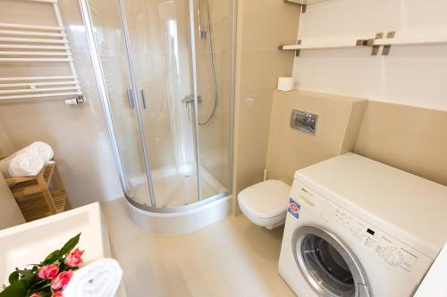Koupelna v ubytování Komfortowy apartament Międzyzdroje