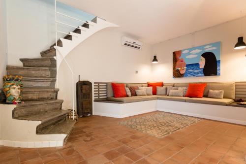 Et opholdsområde på Palazzo Taranto Luxury Rooms