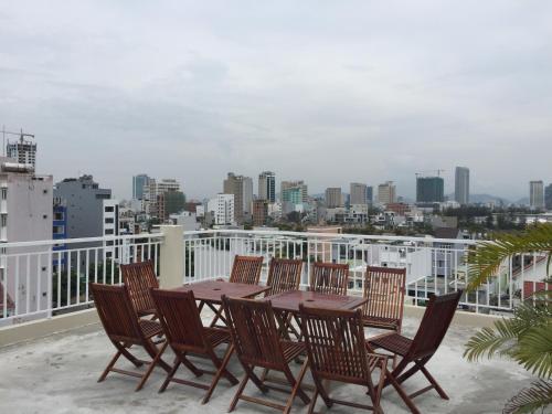 Ban công/sân hiên tại Marvin Hotel & Apartment