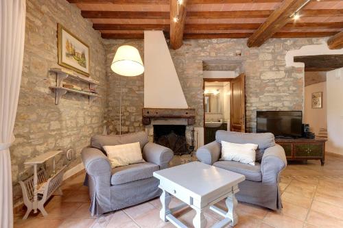Coin salon dans l'établissement Podere Vignola