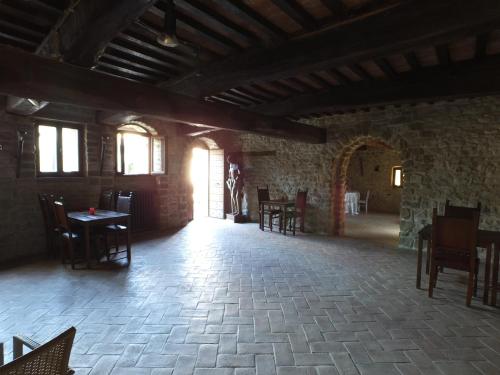 Ruang duduk di Castello Di Giomici