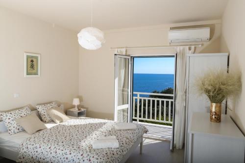 En eller flere senge i et værelse på Apartments Villa Lucy