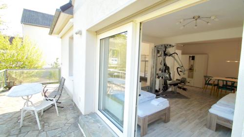 a balcony with a view of a room at GL 234 in Bergisch Gladbach