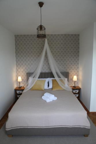 Postel nebo postele na pokoji v ubytování Apartment Blue ivy