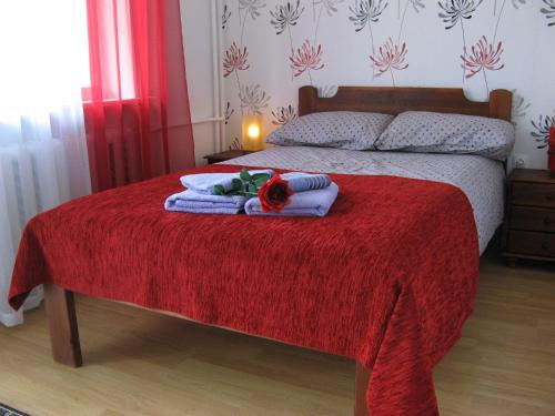 Postel nebo postele na pokoji v ubytování Gratarre Apartment