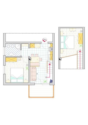 Pelan lantai bagi Apartments Grossgasteiger