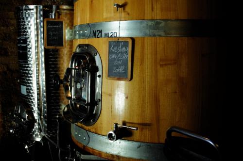 a close up of a kitchen mixer with a sign on it at Agriturismo La Costa - Casa Vacanze in Perego