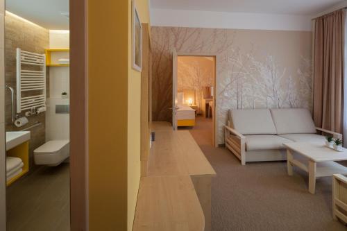 Koupelna v ubytování Hotel Terra