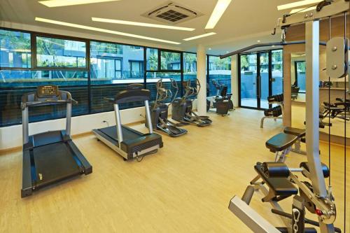 Centrul de fitness și/sau facilități de fitness de la Acqua Apartment