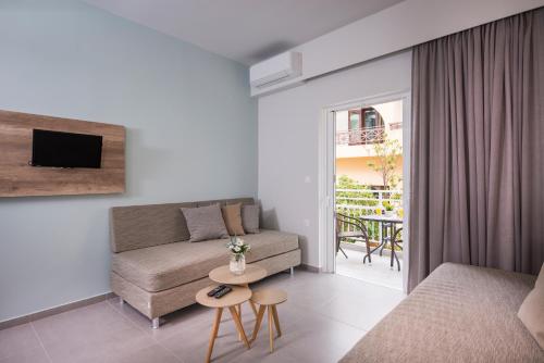 Χώρος καθιστικού στο IRINI STALOS Apartments