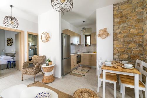 Posezení v ubytování Syra Suites