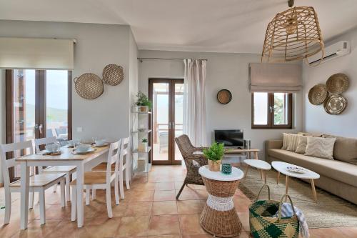 Posezení v ubytování Syra Suites