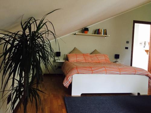 Кровать или кровати в номере Appartamento Cretaz