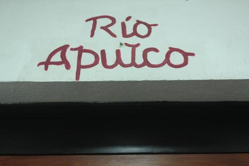 a sign that says rico antipula on a wall at Hotel Boutique La Casona de Don Porfirio in Jonotla
