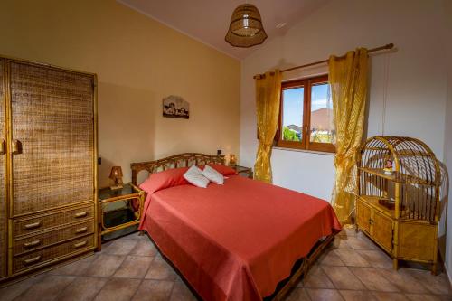 Villa Oasi del Relax tesisinde bir odada yatak veya yataklar