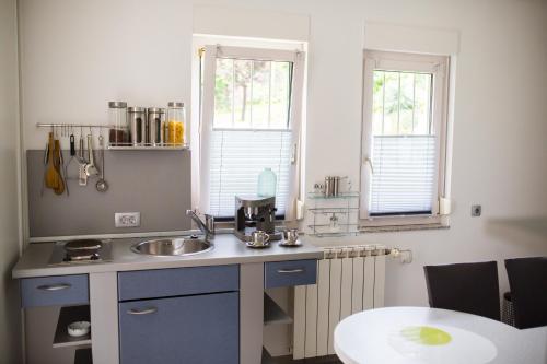 Kuchyň nebo kuchyňský kout v ubytování Apartments Villa Majda