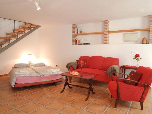 Posezení v ubytování Apartment Burriana