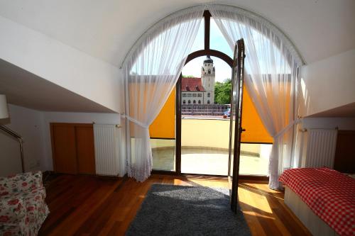 Posteľ alebo postele v izbe v ubytovaní Apartamenty Szabla Bydgoszcz